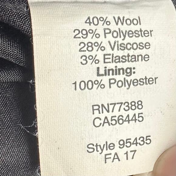 J Crew Size 00 Solid Black Paperbag Sidewalk Wool Blend Mini Skirt Pull On 95435 - Picture 10 of 14